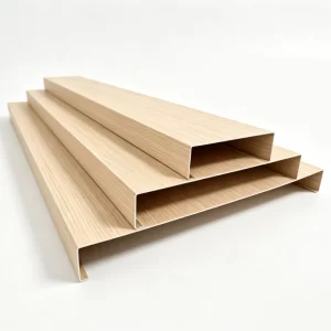 Lindelacr B-Plank Ceiling isometric assembly drawing, aluminum baffle ceiling suspension system structure diagram