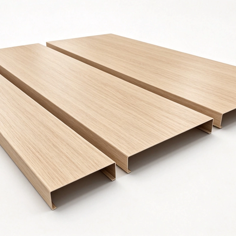 Lindelacr B-Plank Ceiling isometric assembly drawing, aluminum baffle ceiling suspension system structure diagram