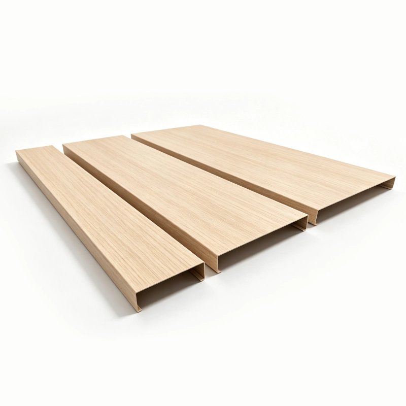 Lindelacr B-Plank Ceiling isometric assembly drawing, aluminum baffle ceiling suspension system structure diagram