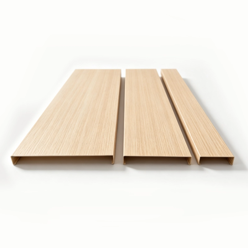 Lindelacr B-Plank Ceiling isometric assembly drawing, aluminum baffle ceiling suspension system structure diagram
