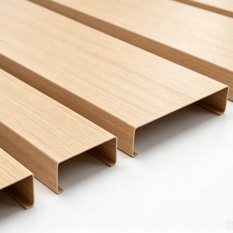 Lindelacr B-Plank Ceiling isometric assembly drawing, aluminum baffle ceiling suspension system structure diagram
